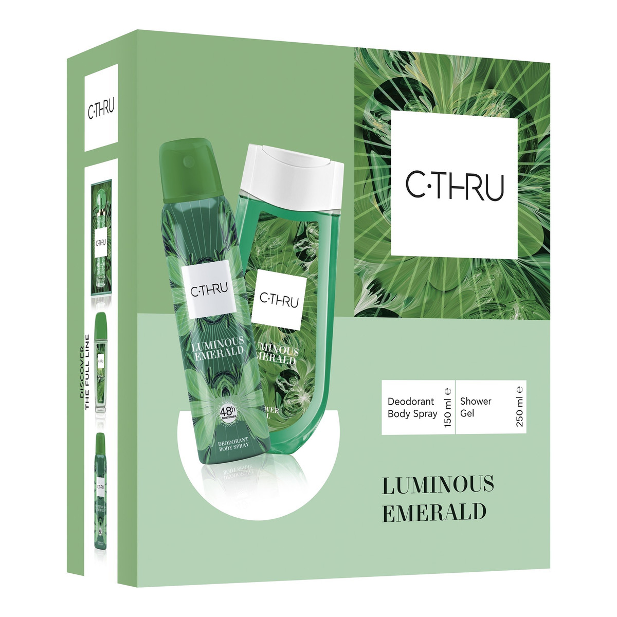 C-Thru Zestaw prezentowy Luminous Emerald Dezodorant spray 150 ml + żel pod prysznic 250ml