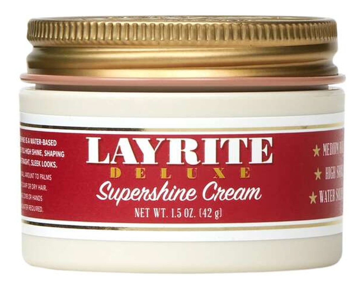 Krem Supershine Cream o średnio-mocnym utrwaleniu i wysokim połysku do włosów dla mężczyzn