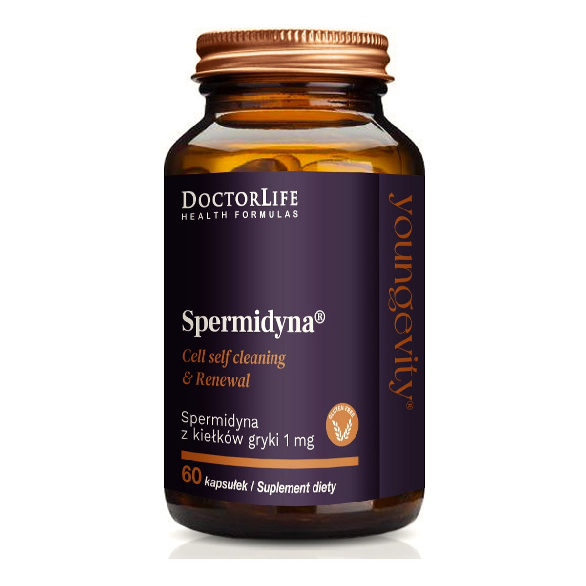 Doctor Life Spermidyna suplement diety wspierający zdrowie komórkowe 60 kapsułek