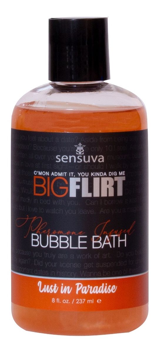Big flirt pheromone infused bubble bath płyn do kąpieli z feromonami lust in paradise
