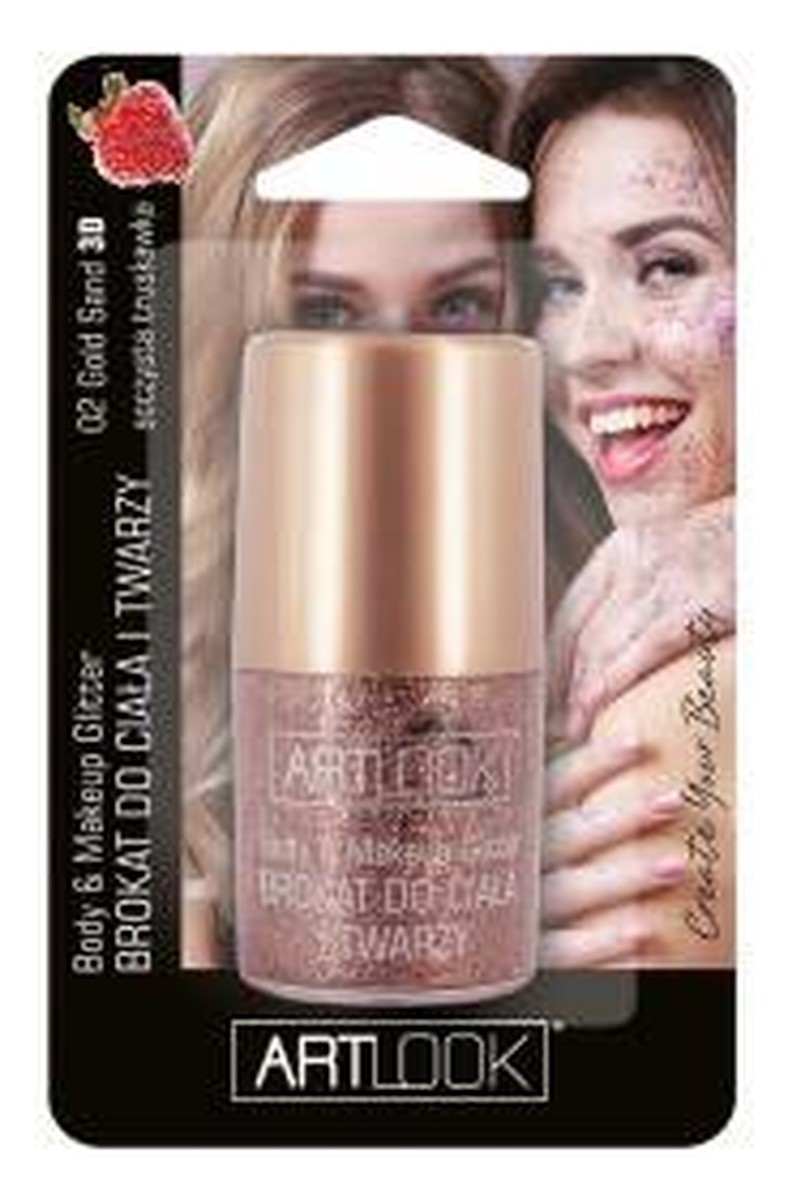 Brokat do ciała Brokat do twarzy ciała i włosów w złotym kolorze