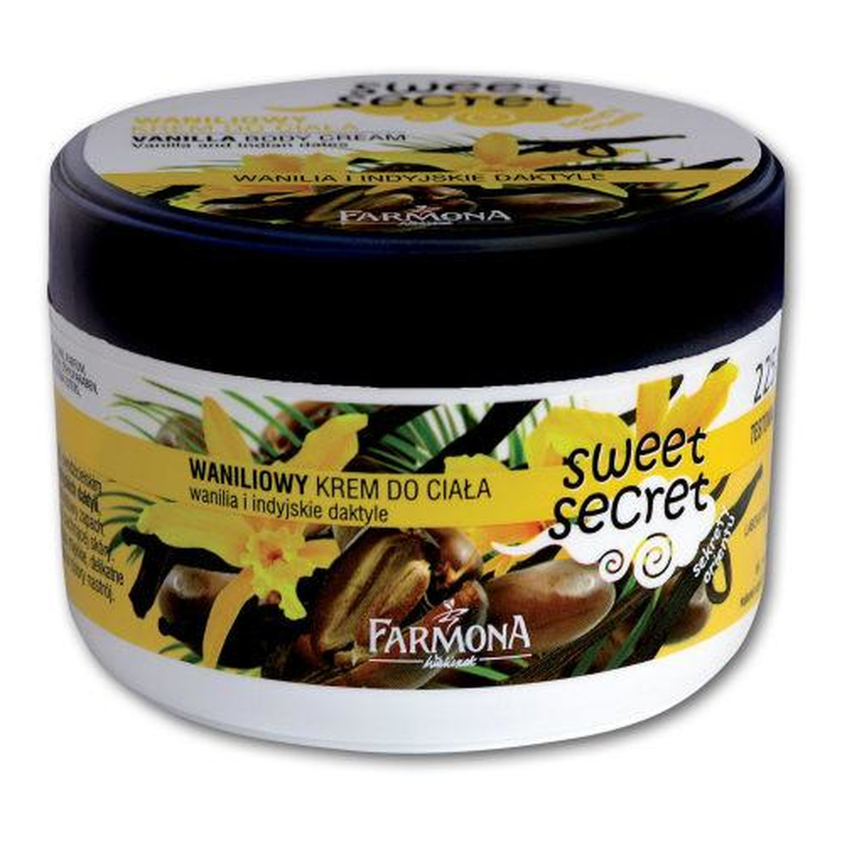 Farmona Sweet Secret Waniliowy Krem Do Ciała Wanilia i Indyjskie Daktyle 225ml
