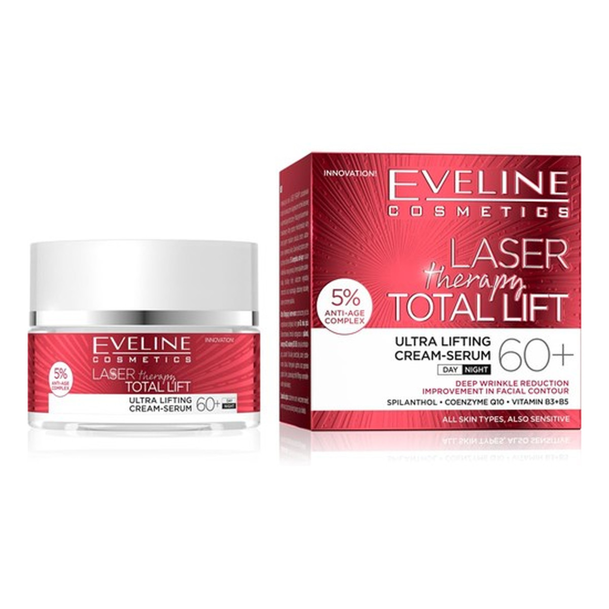 Eveline Laser Therapy krem do twarzy 60+ 50ml