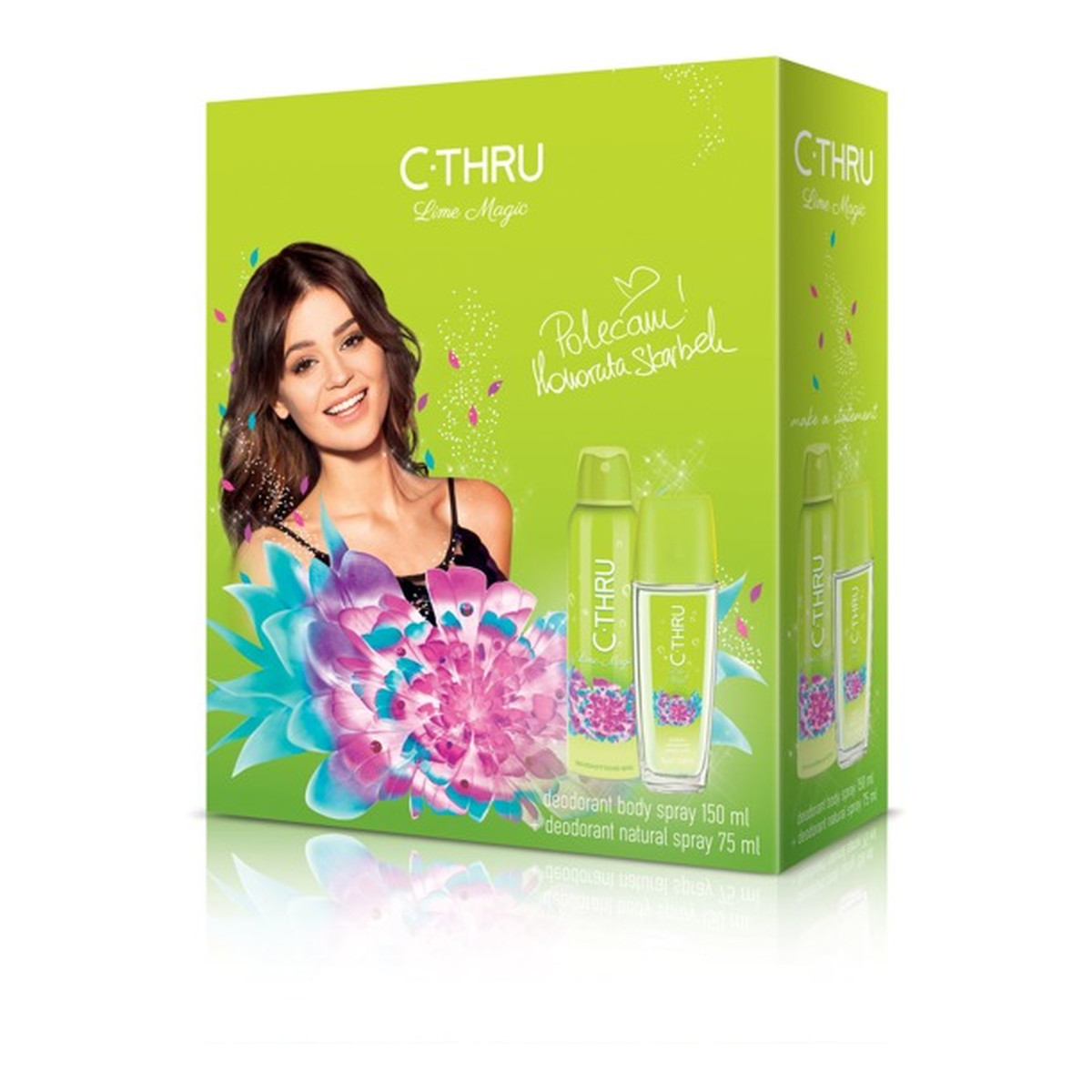 C-Thru Lime Magic Zestaw prezentowy (dezodorant spray 150ml i dezodorant w atomizerze 75 ml)