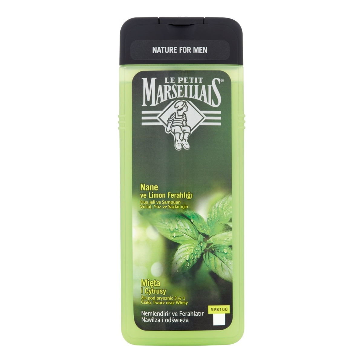 Le Petit Marseillais żel pod prysznic 3w1 Mięta & Cytrusy 400ml