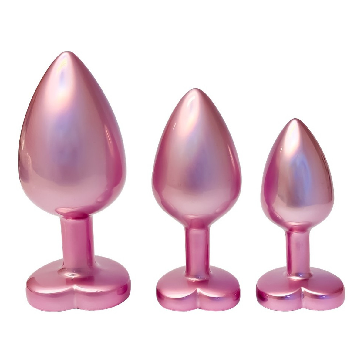 Dream Toys Gleaming Love Pearl Pink Plug Set Zestaw korków analnych 3szt