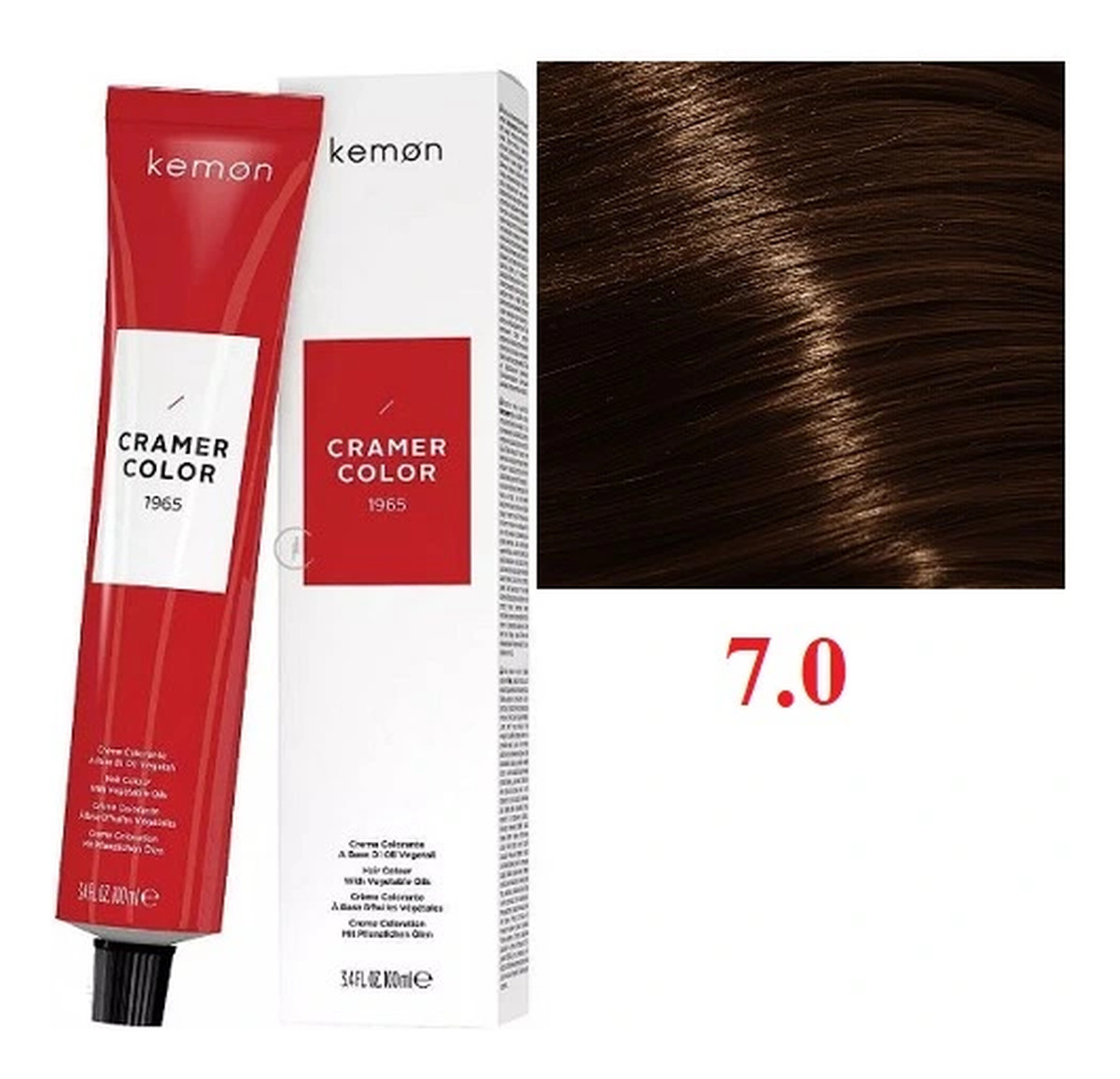 Kremowa farba do włosów z olejem kokosowym