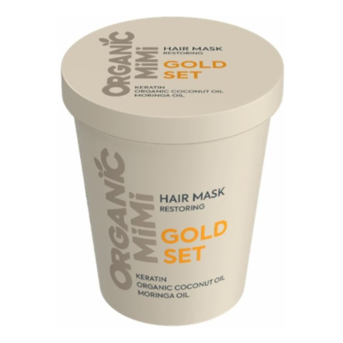 Organic Mimi Maska do włosów zniszczonych Gold Set 200ml