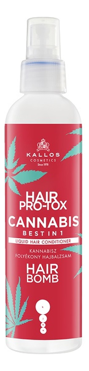 Kjmn hair pro-tox cannabis odżywka do włosów bez spłukiwania z olejkiem z nasion konopi