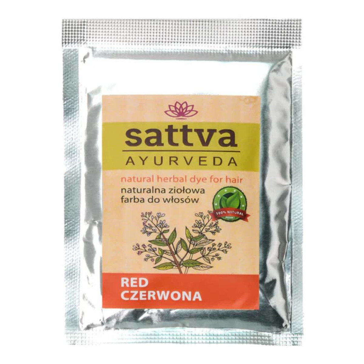 Sattva Natural Herbal Dye for Hair naturalna ziołowa farba do włosów 10g