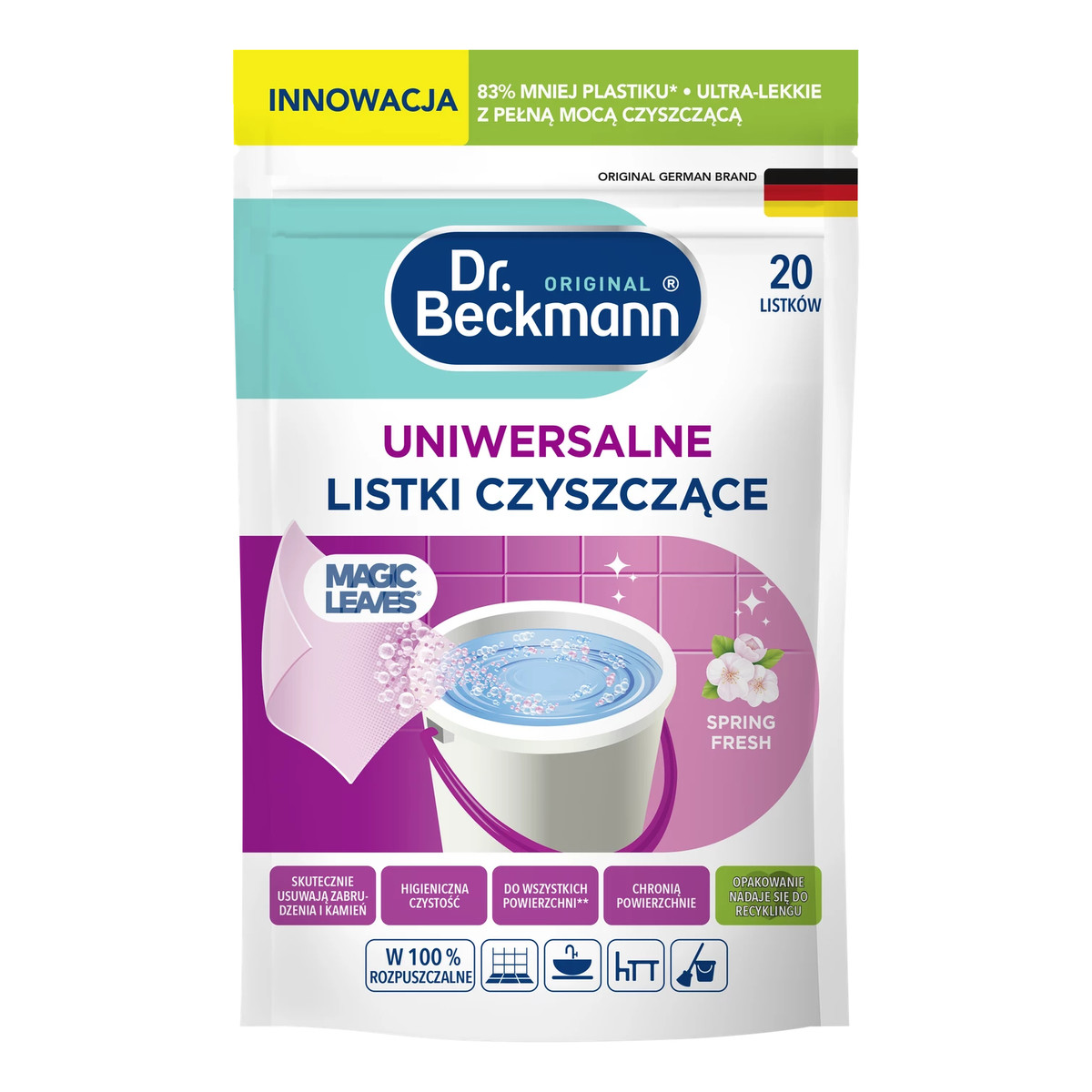 Dr Beckmann Listki czyszczące uniwersalne spring fresh