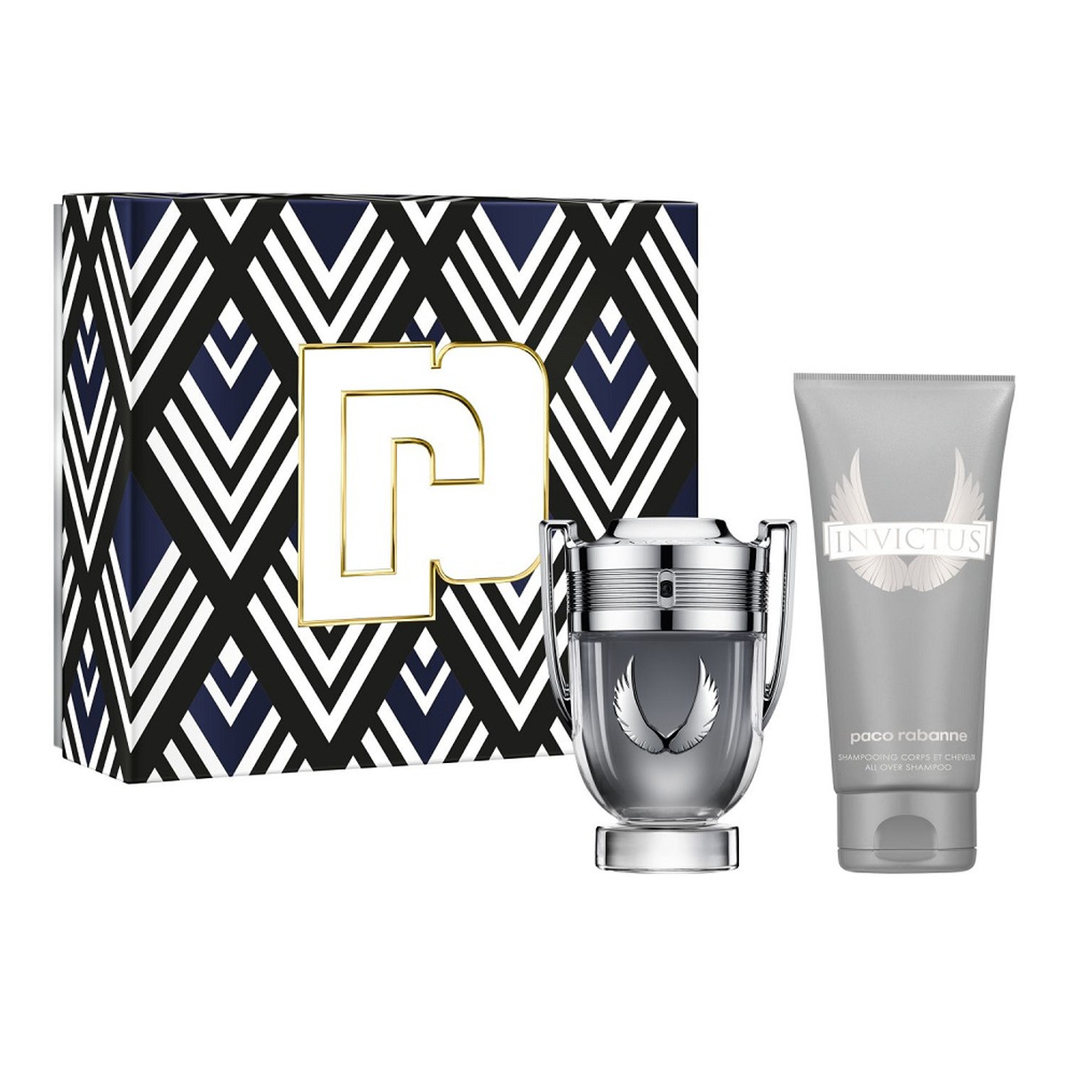 Paco Rabanne Invictus Platinum Zestaw woda perfumowana spray 50ml + żel pod prysznic 100ml