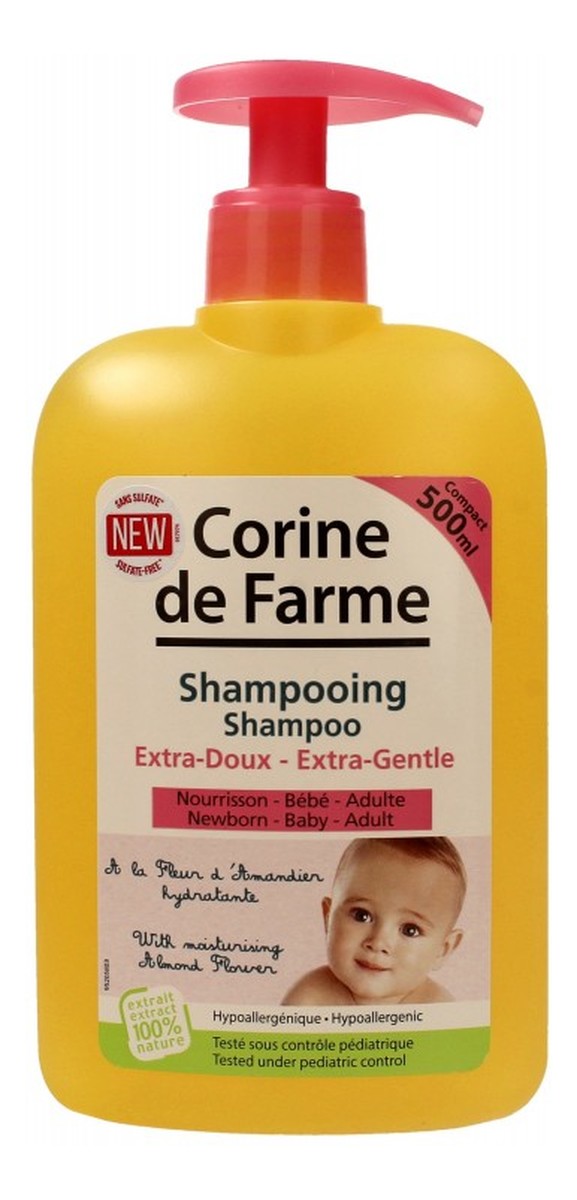 Extra-delikatny szampon z wyciągiem z kwiatu migdałowca