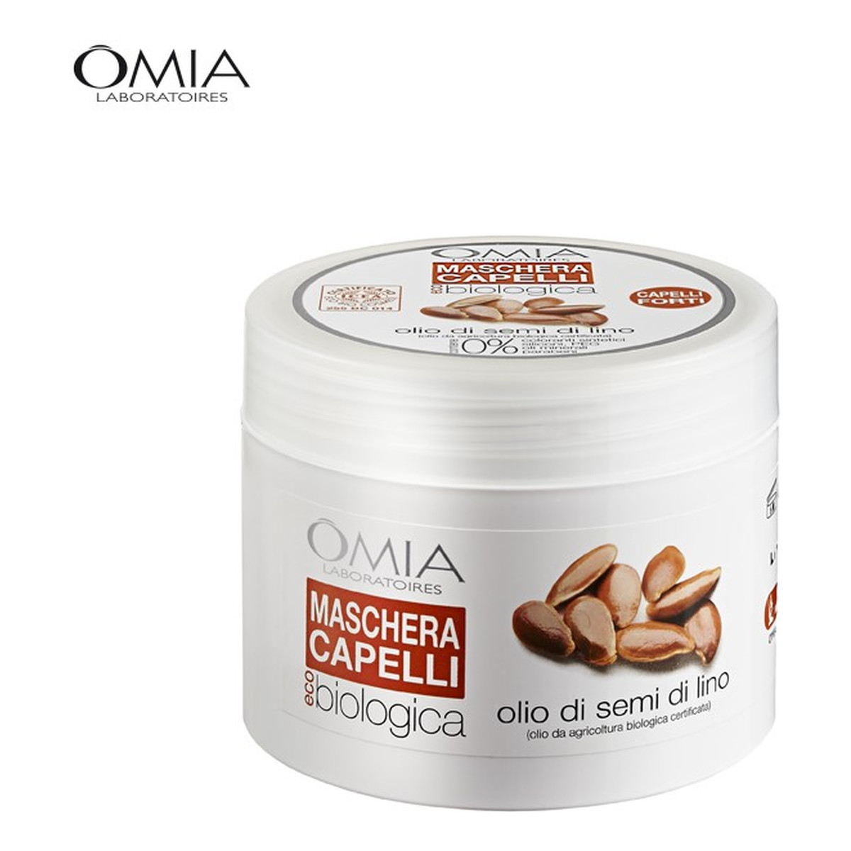 OMIA Laboratoires Maska do Włosów z Olejkiem z Siemienia Lnianego 250ml