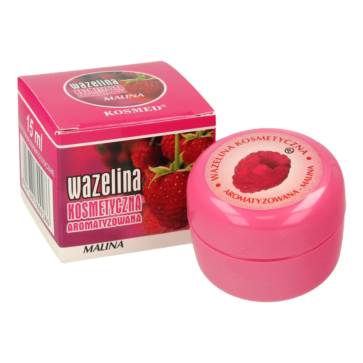 Kosmed Wazelina kosmetyczna aromatyzowana - Malina 15ml