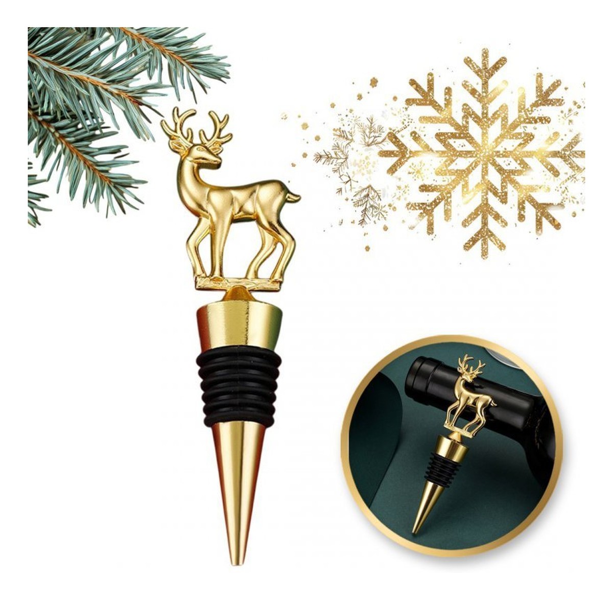 Korek do wina świąteczny Boże Narodzenie