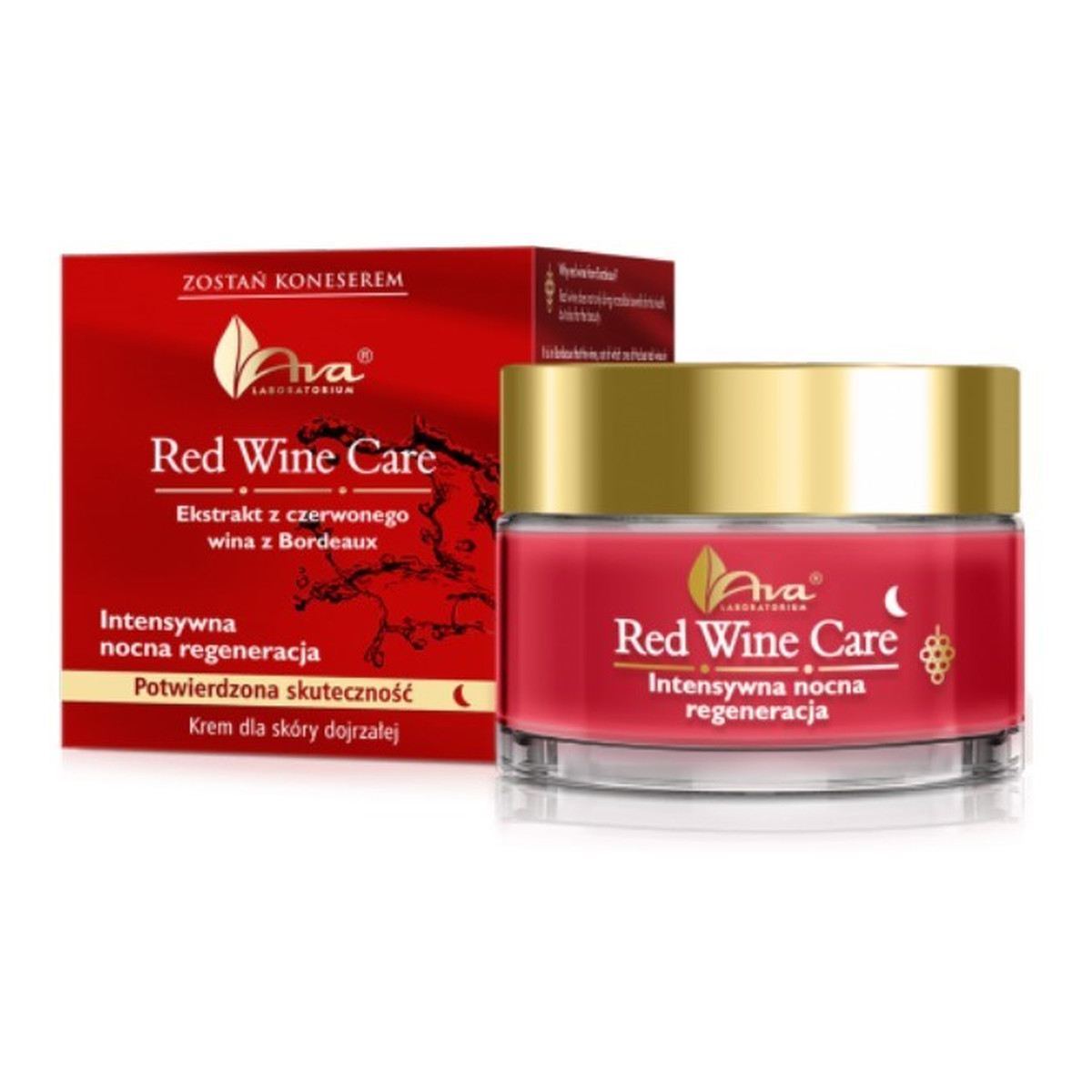 Ava Laboratorium Red Wine krem na noc do skóry dojrzałej - Intensywna nocna regeneracja 50ml