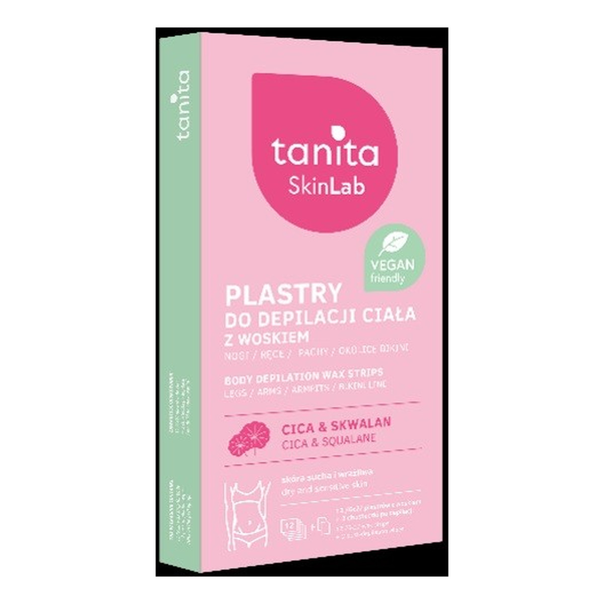 Miraculum Tanita skinlab plastry d/depil.ciała cica+skwalen