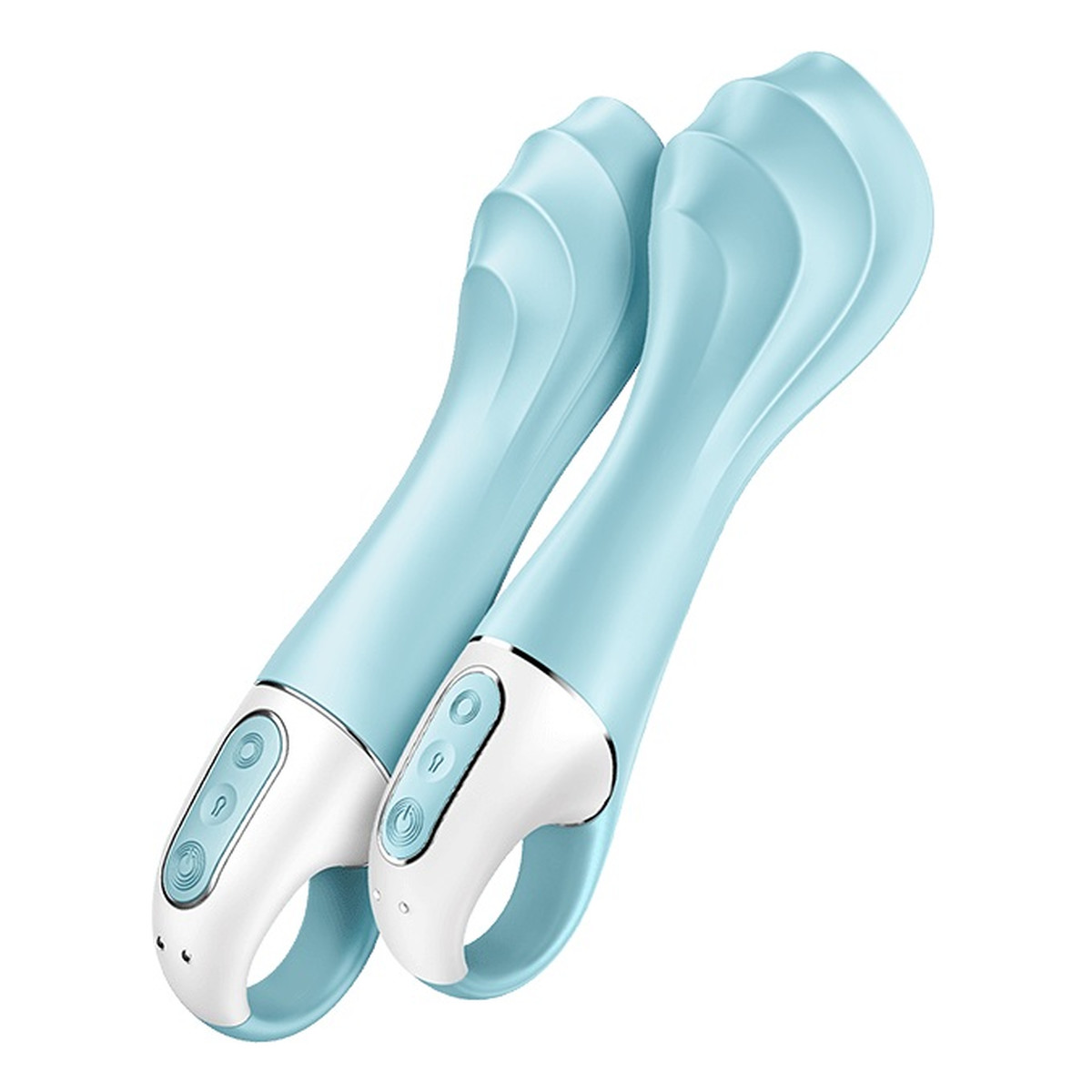 Satisfyer Air pump vibrator 5+ wibrator z pompką light blue