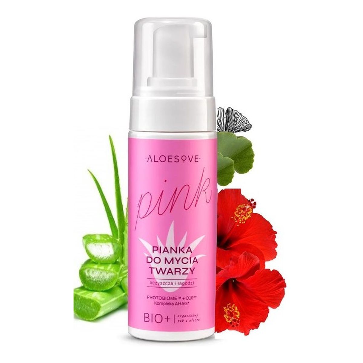 Aloesove Pink Pianka do mycia twarzy 150ml