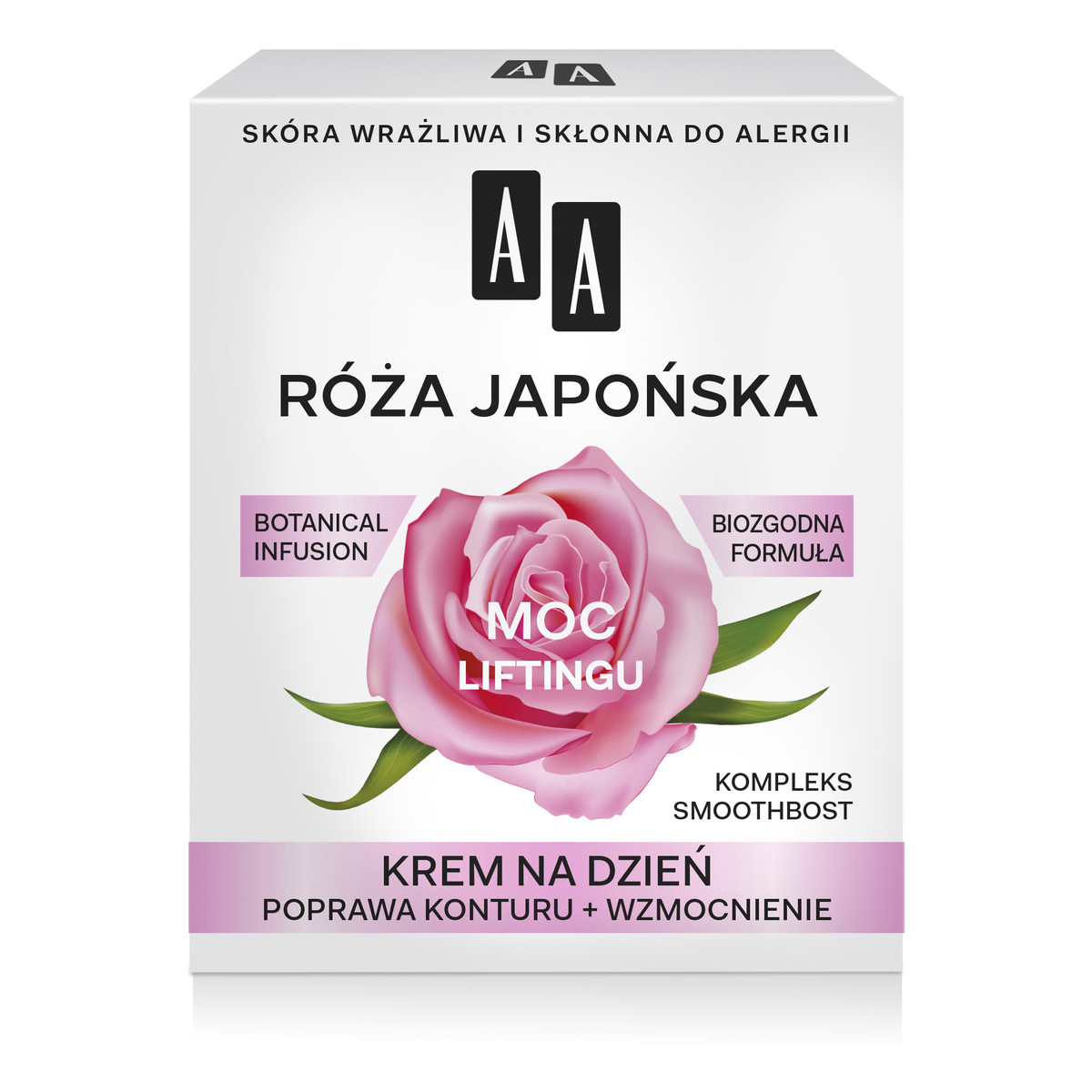 AA Moc Roślin Róża Japońska Krem na dzień Poprawa konturu + Wzmocnienie 50ml