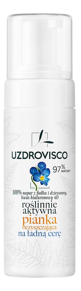 Roślinnie Aktywna pianka oczyszczająca na ładną cerę