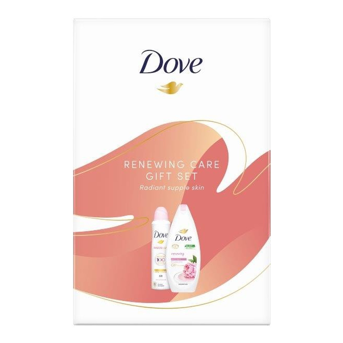 Dove Renewing Care Zestaw prezentowy żel pod prysznic + deo spray