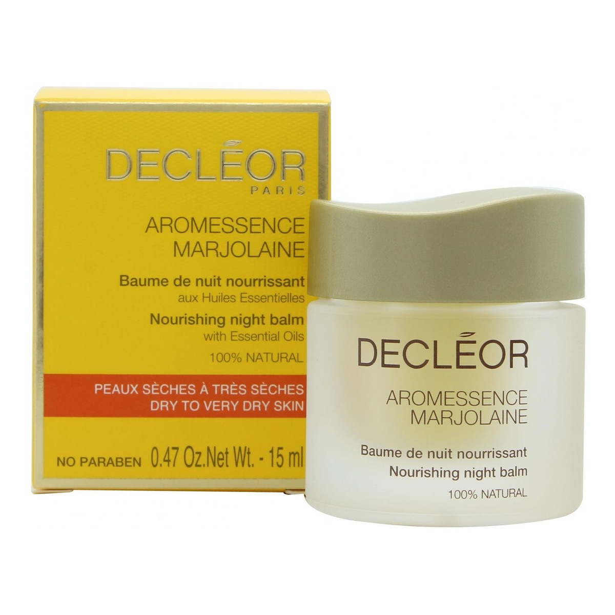 Decleor Aromessence Marjolaine odżywczy balsam do twarzy na noc 15ml