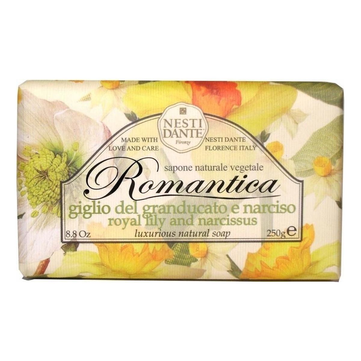 Nesti Dante Romantica Mydło toaletowe lilia & narcyz 250g