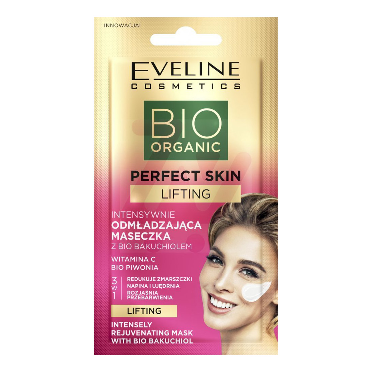 Eveline Bio Organic Perfect Skin Intensywnie Odmładzająca Maseczka z bio bakuchiolem 8ml