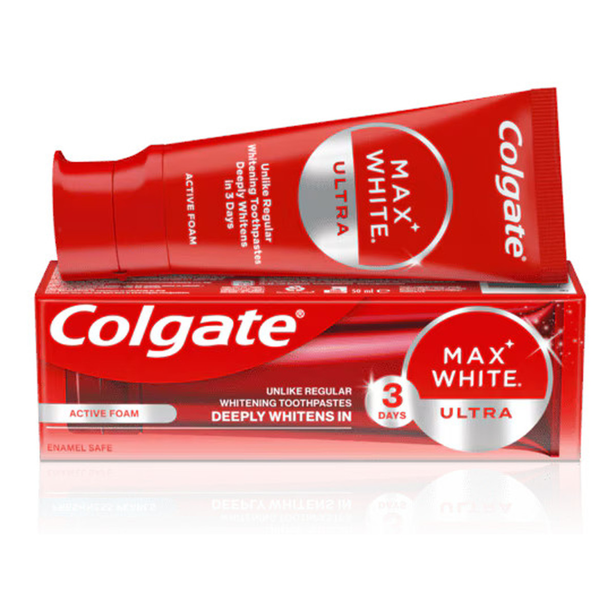 Colgate Max White Ultra Wybielająca pasta do zębów Active Foam 50ml