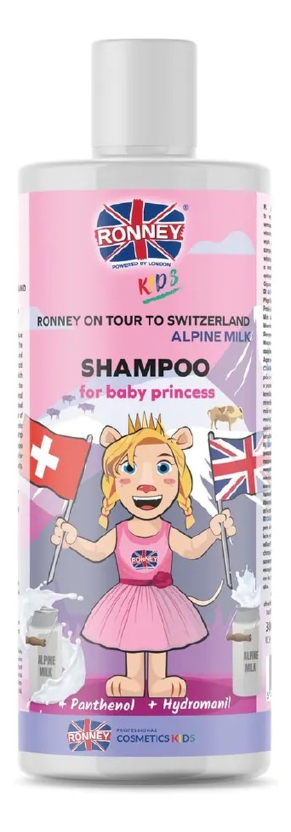 Kids on tour to switzerland shampoo szampon do włosów dla dzieci alpejskie mleko