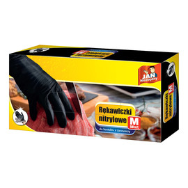 Rękawiczki nitrylowe czarne rozmiar M 1op-50sztuk
