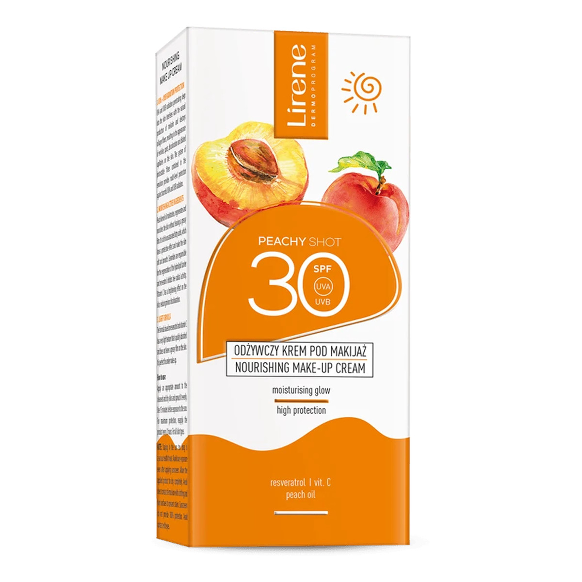 Lirene Peachy Shot Odżywczy krem pod makijaż SPF30 50ml