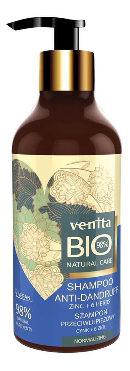 anti-dandruff shampoo szampon przeciwłupieżowy do włosów cynk + 6 ziół