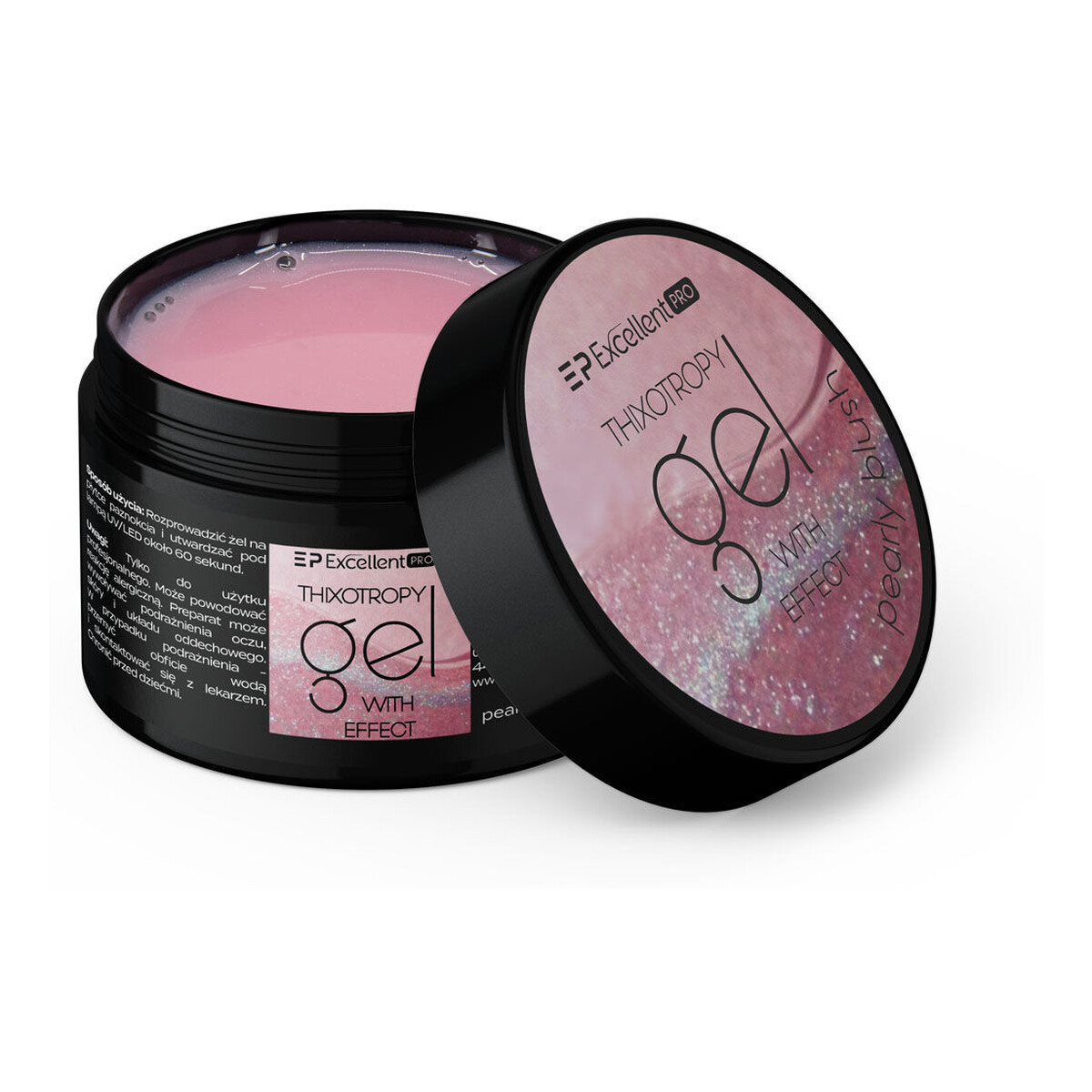 Excellent PRO Thixotropy Gel With Effect Żel budujący pearly blush 50g