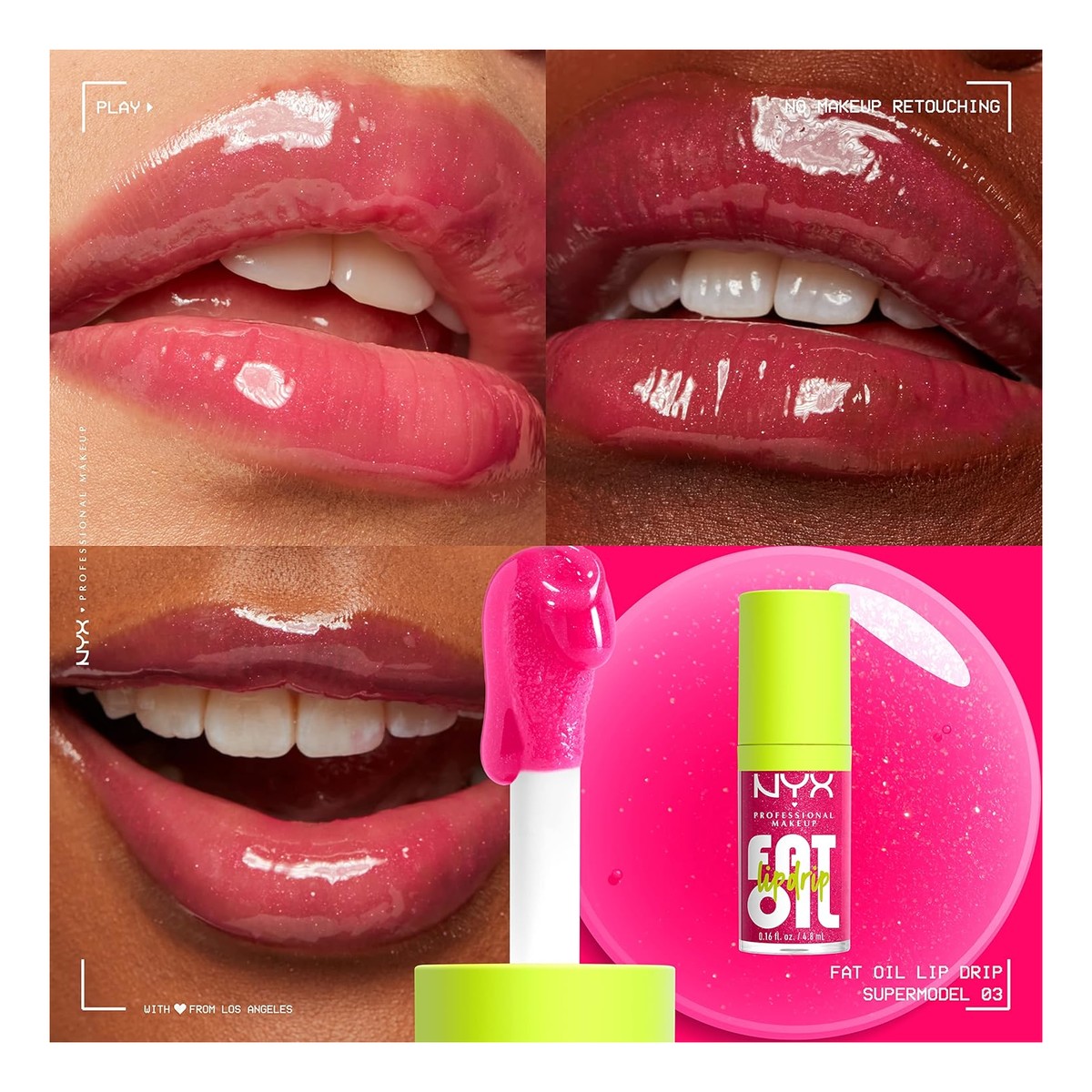NYX Professional MakeUp Fat Oil Lip Drip Olejek do ust 4.8ml