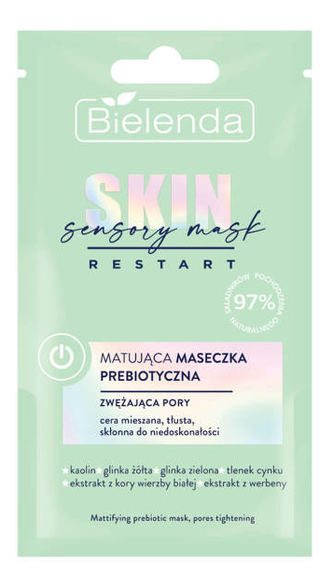 Nawilżająca Maseczka prebiotyczna - zwężająca pory