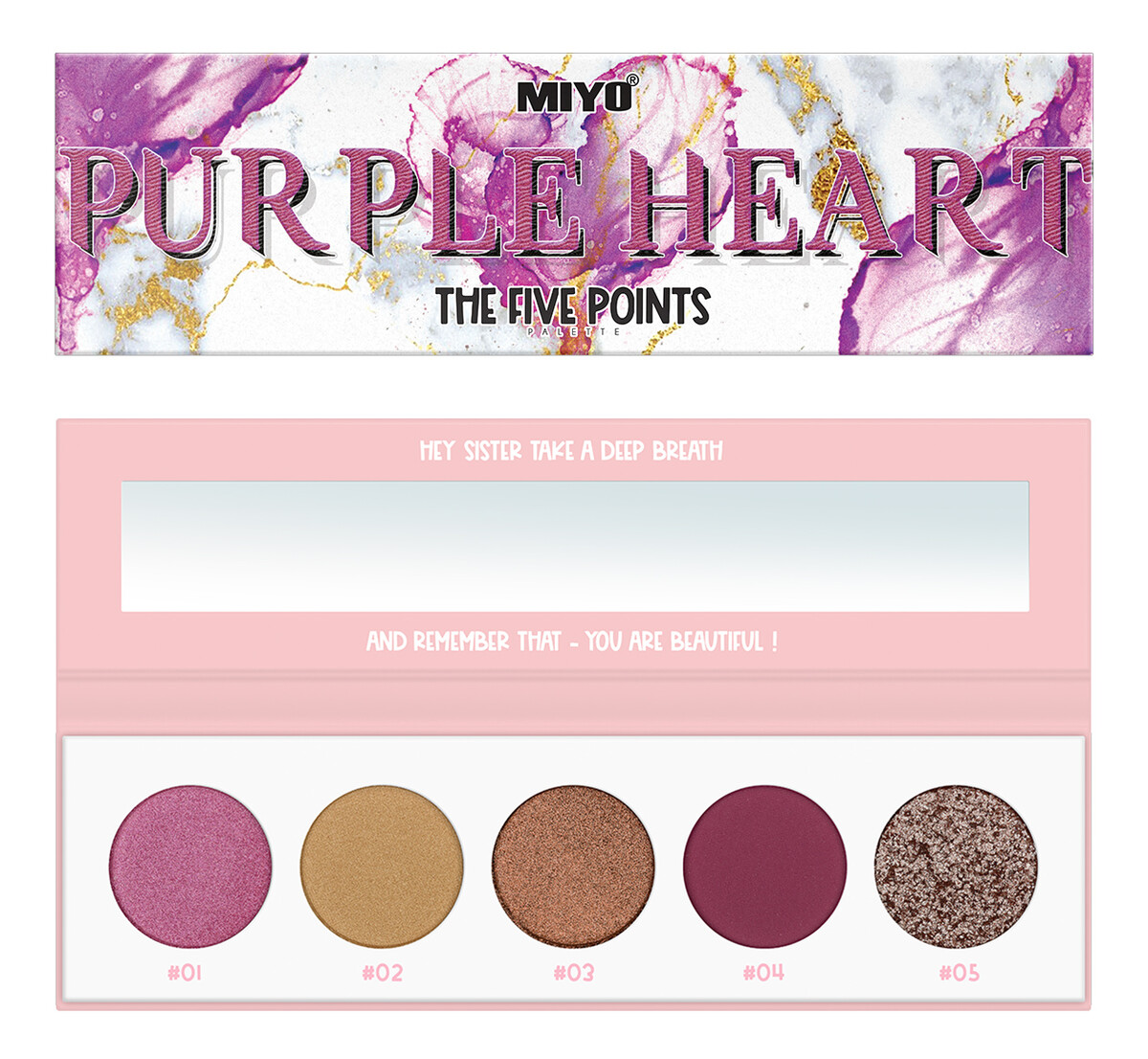 Paleta cieni do powiek Purple Heart