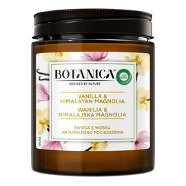 Botanica świeca z wosku naturalnego pochodzenia wanilia & himalajska magnolia