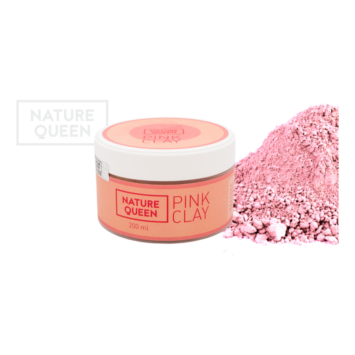 Nature Queen Pink Clay Glinka Różowa 200ml
