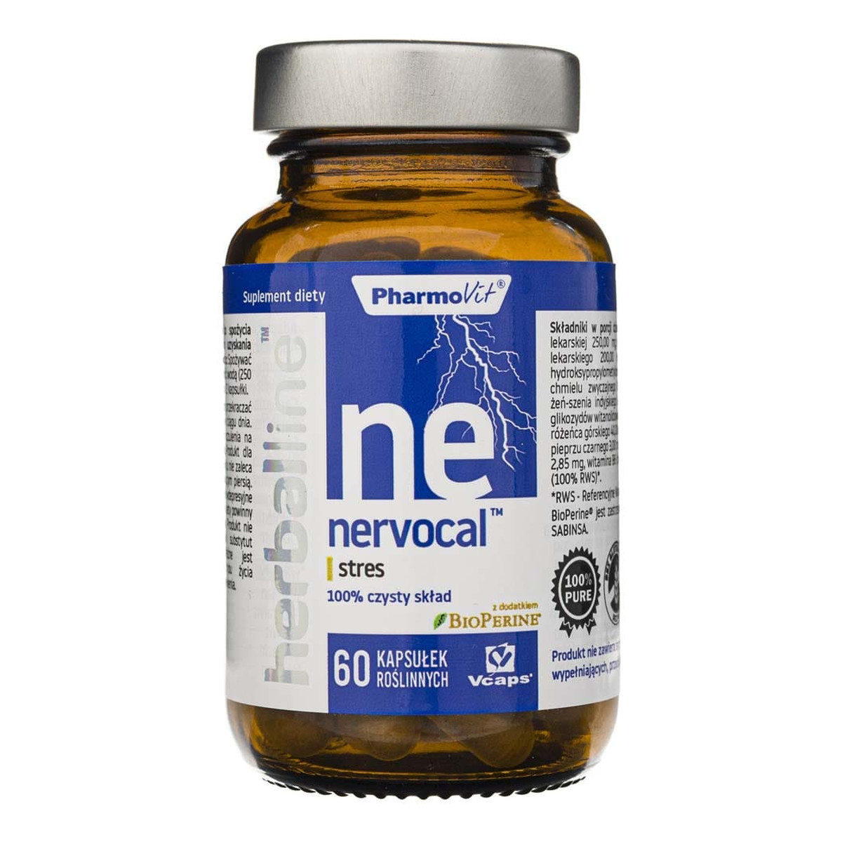 Pharmovit Nervocal Stres suplement diety 60 kapsułek 25.79g