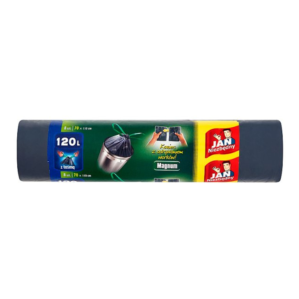 Jan Niezbędny WORKI NA ŚMIECI MAGNUM 120l -8szt