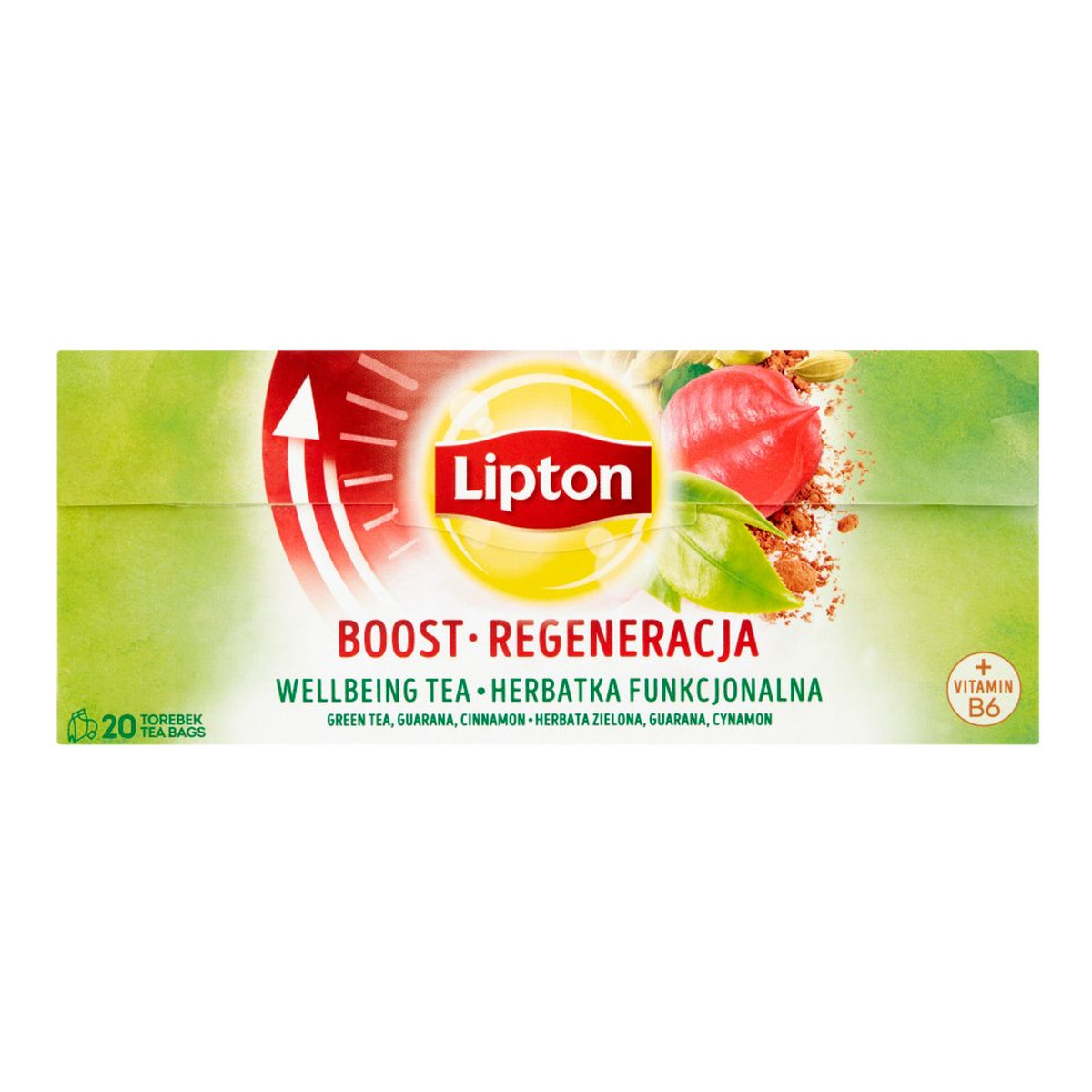 Lipton Regeneracja Herbata funkcjonalna z witaminą B6 20 torebek 32g