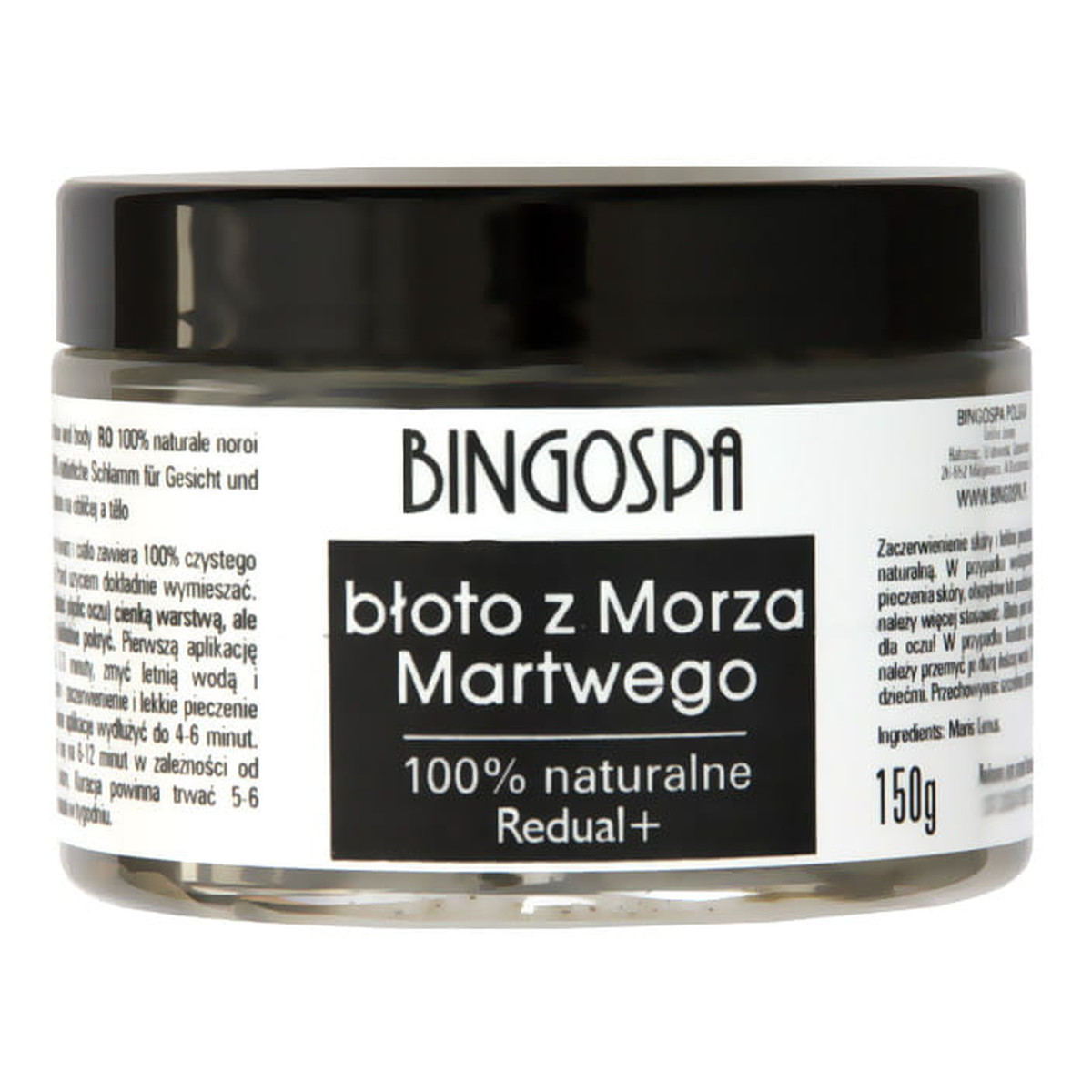 BINGOSPA Błoto z morza martwego na trądzik i łojotok redual+ 150g