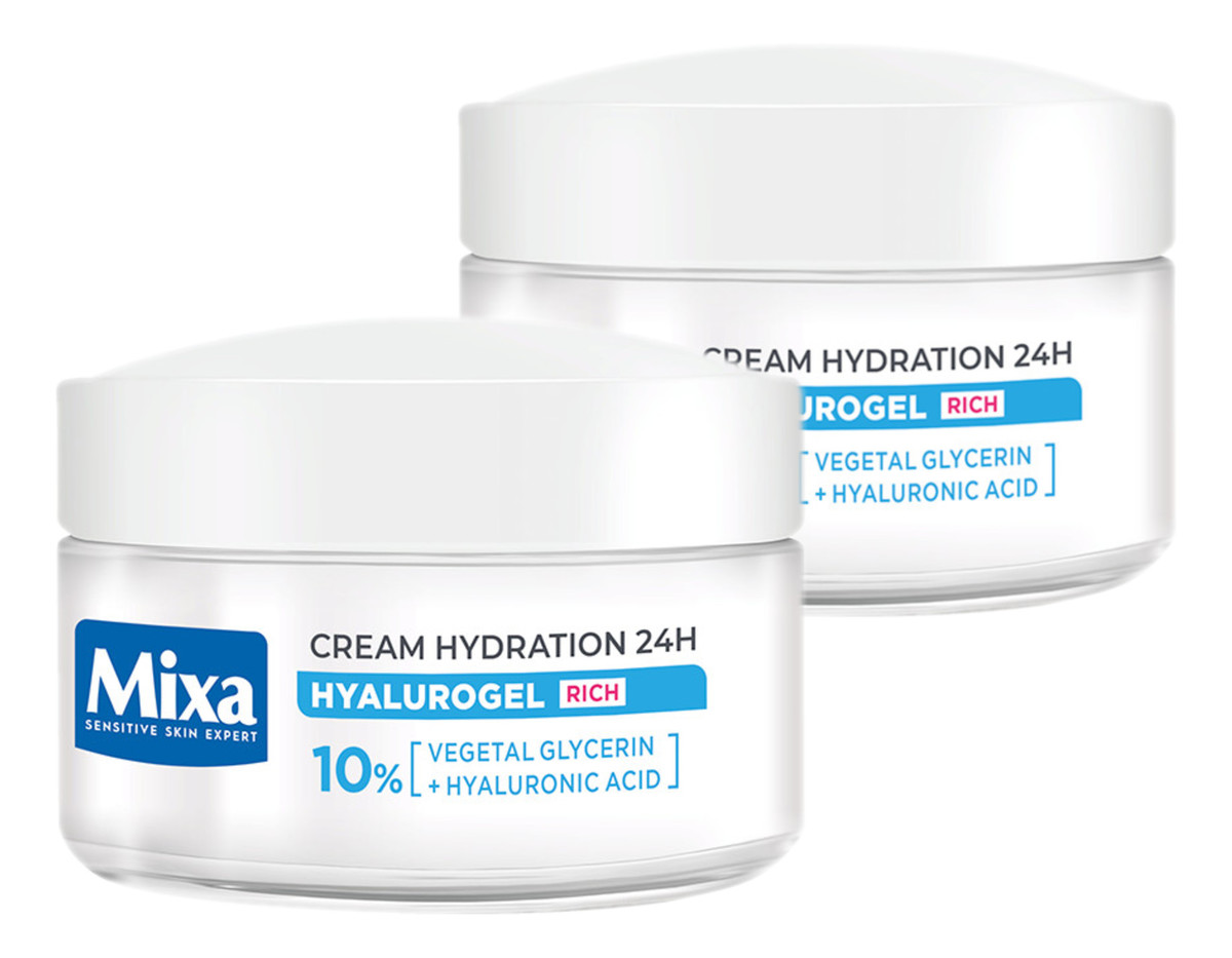 Bogaty krem intensywnie nawilżający skóra wrażliwa odwodniona 2x50ml