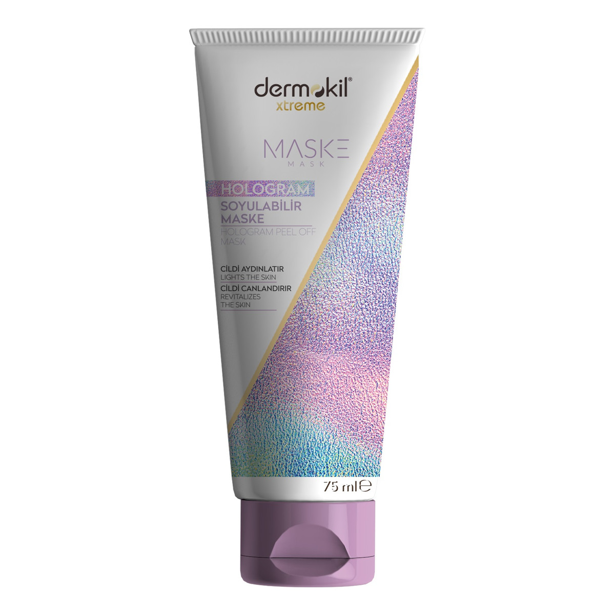 Dermokil Xtreme hologram peel off mask rozświetlająca maska do twarzy 75ml