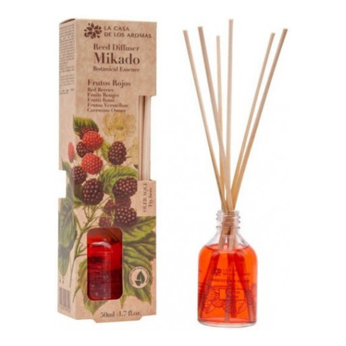 La Casa De Los Aromas Mikado Botanical Essence Olejek eteryczny z patyczkami owoce leśne 50ml