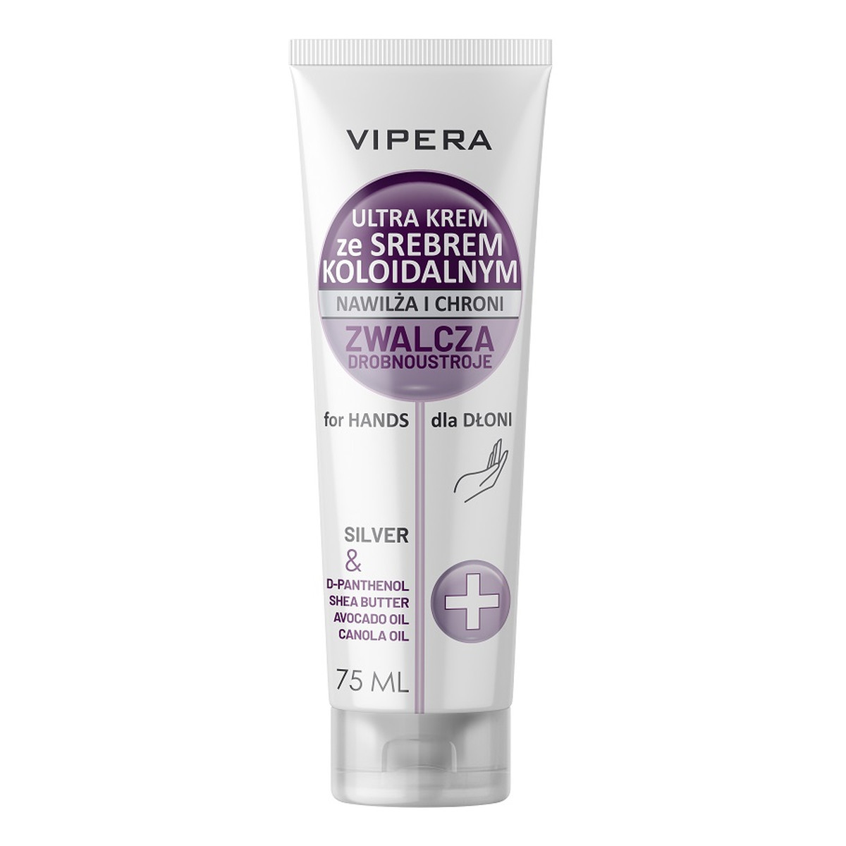 Vipera Ultra krem nawilżająco-ochronny ze srebrem koloidalnym do dłoni 75ml