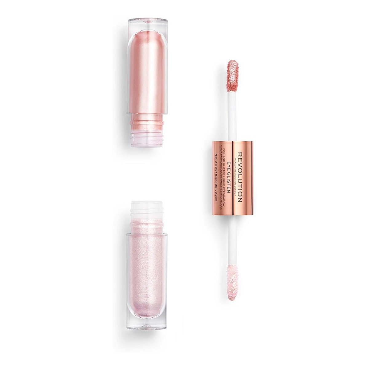 Makeup Revolution Eye Glisten Podwójny Cień w Płynie